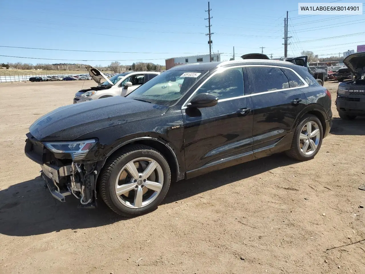 2019 Audi E-Tron Premium Plus VIN: WA1LABGE6KB014901 Lot: 50910225