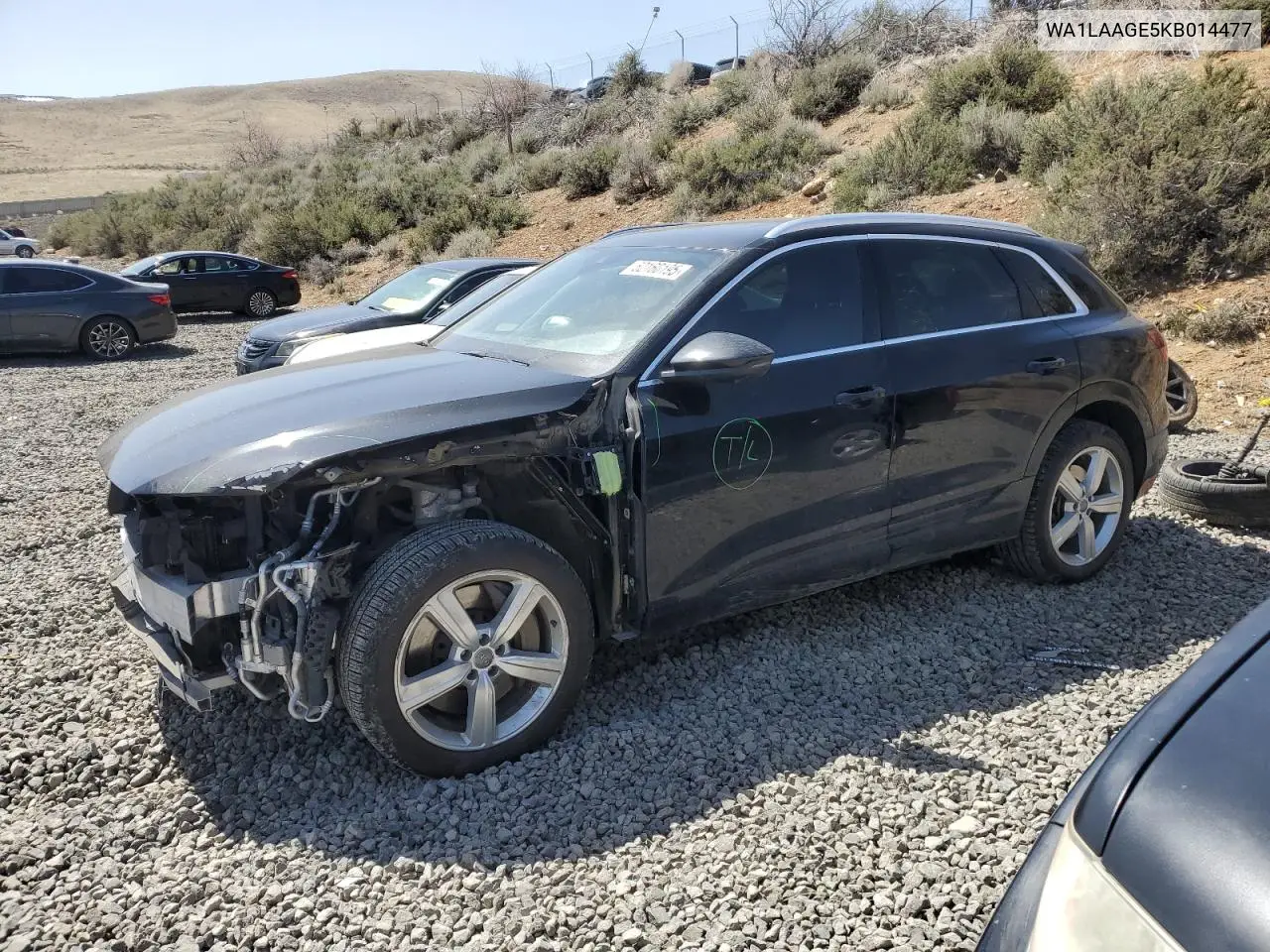 2019 Audi E-Tron Premium Plus VIN: WA1LAAGE5KB014477 Lot: 52160195