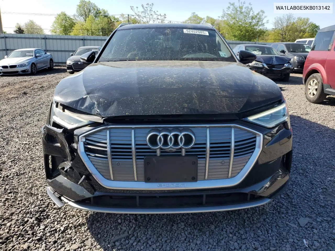 2019 Audi E-Tron Premium Plus VIN: WA1LABGE5KB013142 Lot: 52452085