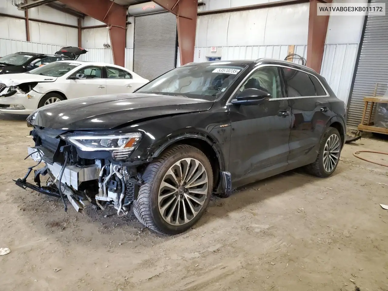 2019 Audi E-Tron Prestige VIN: WA1VABGE3KB011172 Lot: 53570235
