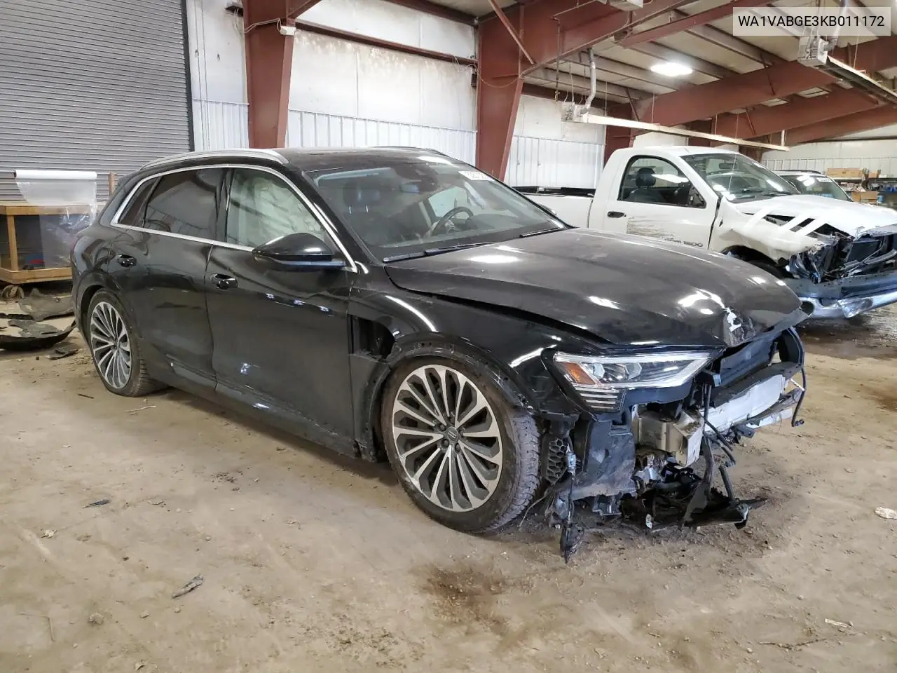2019 Audi E-Tron Prestige VIN: WA1VABGE3KB011172 Lot: 53570235