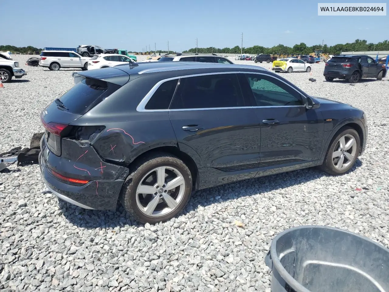 2019 Audi E-Tron Premium Plus VIN: WA1LAAGE8KB024694 Lot: 54429195