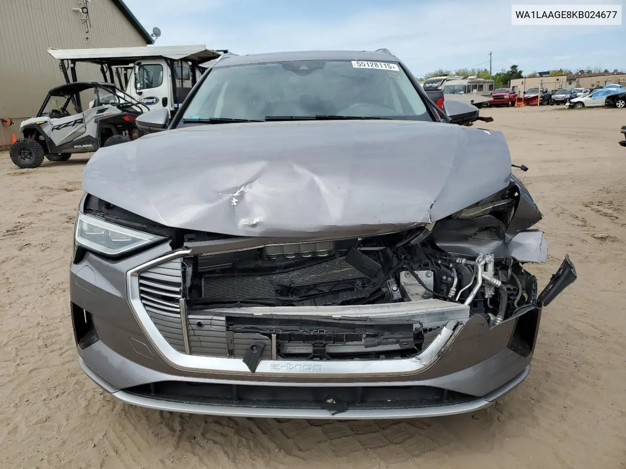 2019 Audi E-Tron Premium Plus VIN: WA1LAAGE8KB024677 Lot: 55128115