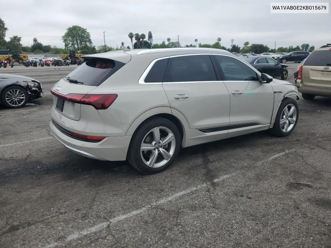 2019 Audi E-Tron Prestige VIN: WA1VABGE2KB015679 Lot: 59613335