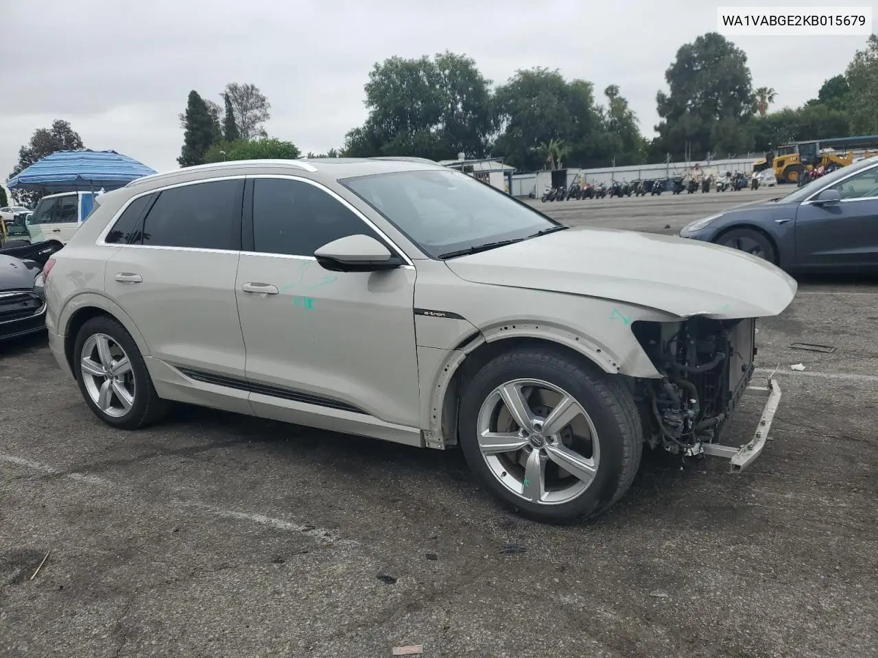 2019 Audi E-Tron Prestige VIN: WA1VABGE2KB015679 Lot: 59613335