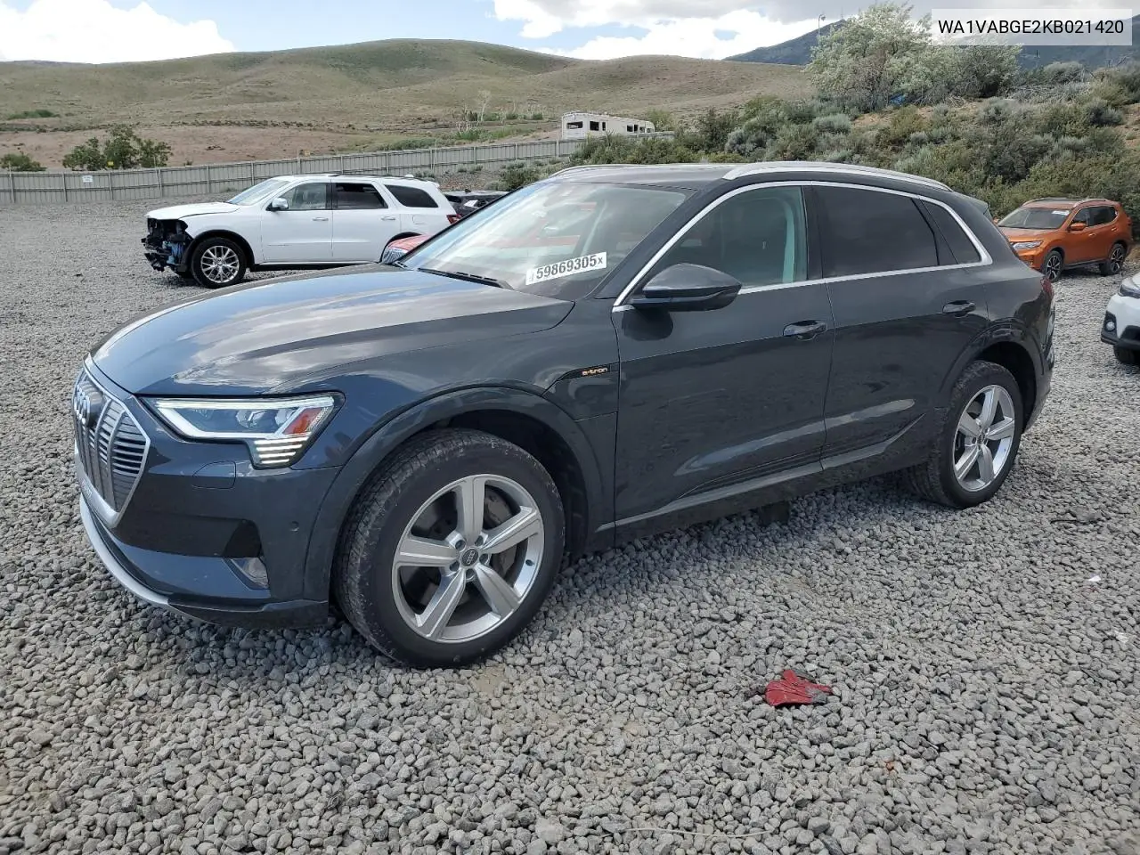 2019 Audi E-Tron Prestige VIN: WA1VABGE2KB021420 Lot: 59869305