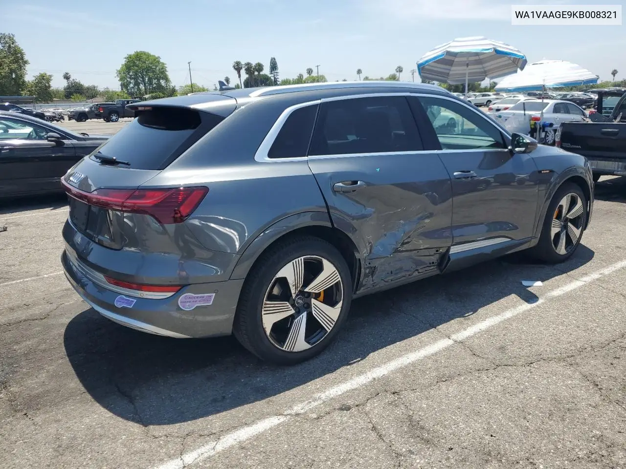 2019 Audi E-Tron Prestige VIN: WA1VAAGE9KB008321 Lot: 60162655