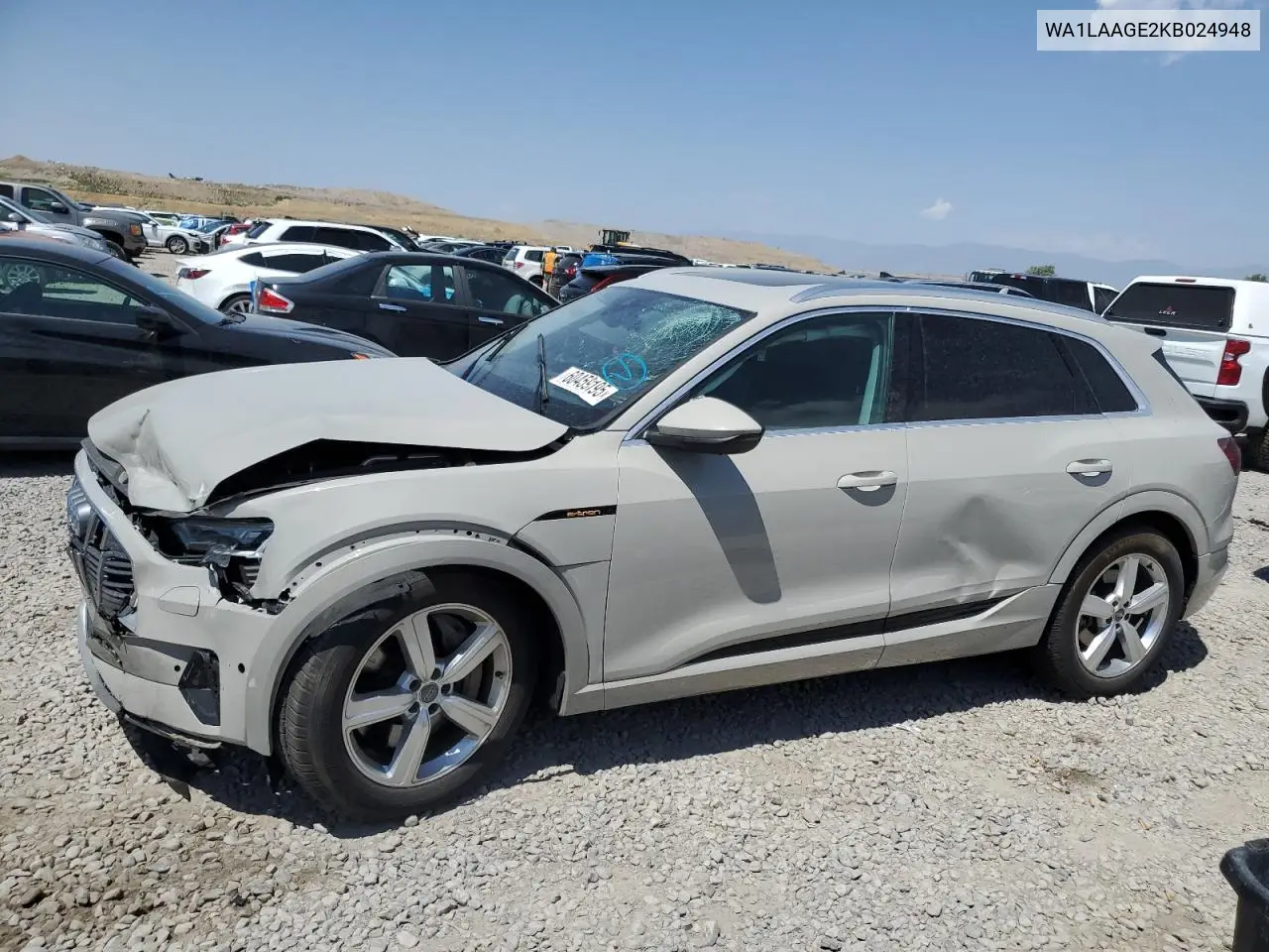 2019 Audi E-Tron Premium Plus VIN: WA1LAAGE2KB024948 Lot: 60459195