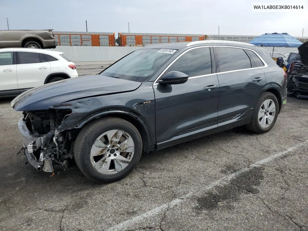 2019 Audi E-Tron Premium Plus VIN: WA1LABGE3KB014614 Lot: 60864165