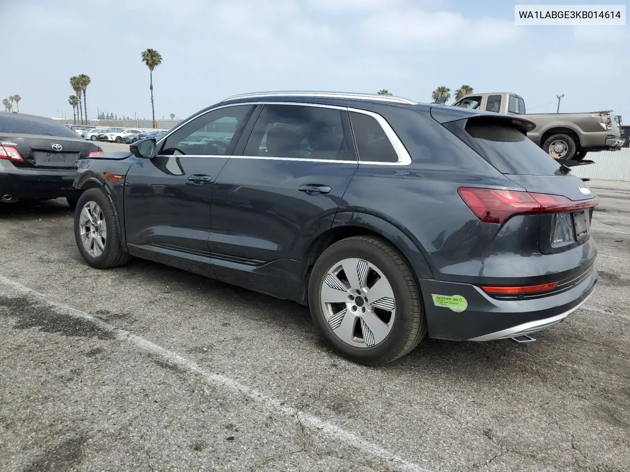 2019 Audi E-Tron Premium Plus VIN: WA1LABGE3KB014614 Lot: 60864165