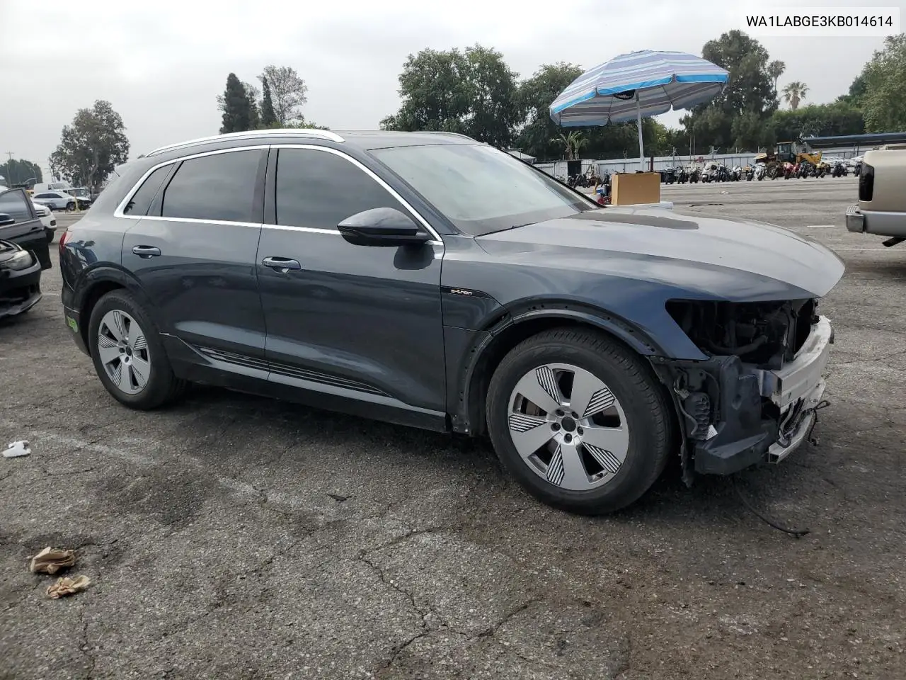 2019 Audi E-Tron Premium Plus VIN: WA1LABGE3KB014614 Lot: 60864165