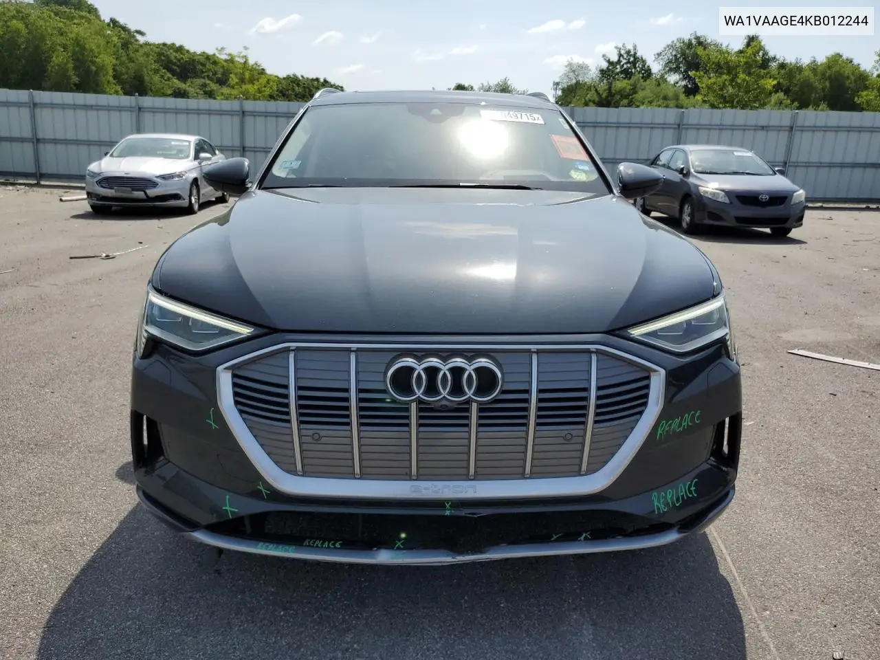 2019 Audi E-Tron Prestige VIN: WA1VAAGE4KB012244 Lot: 61049715