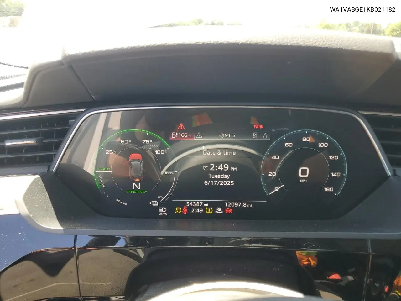 2019 Audi E-Tron Prestige VIN: WA1VABGE1KB021182 Lot: 61088505