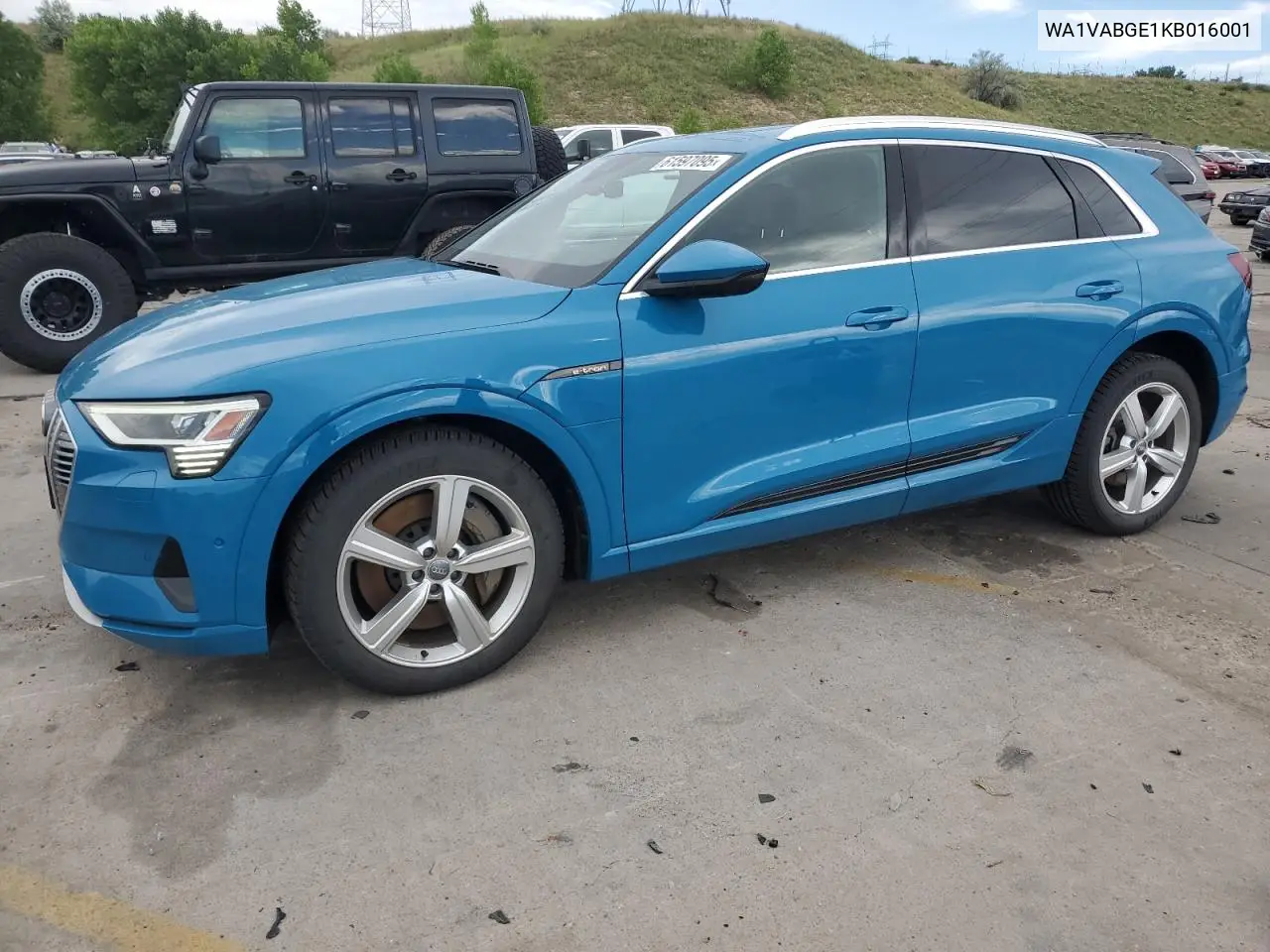 2019 Audi E-Tron Prestige VIN: WA1VABGE1KB016001 Lot: 61597095