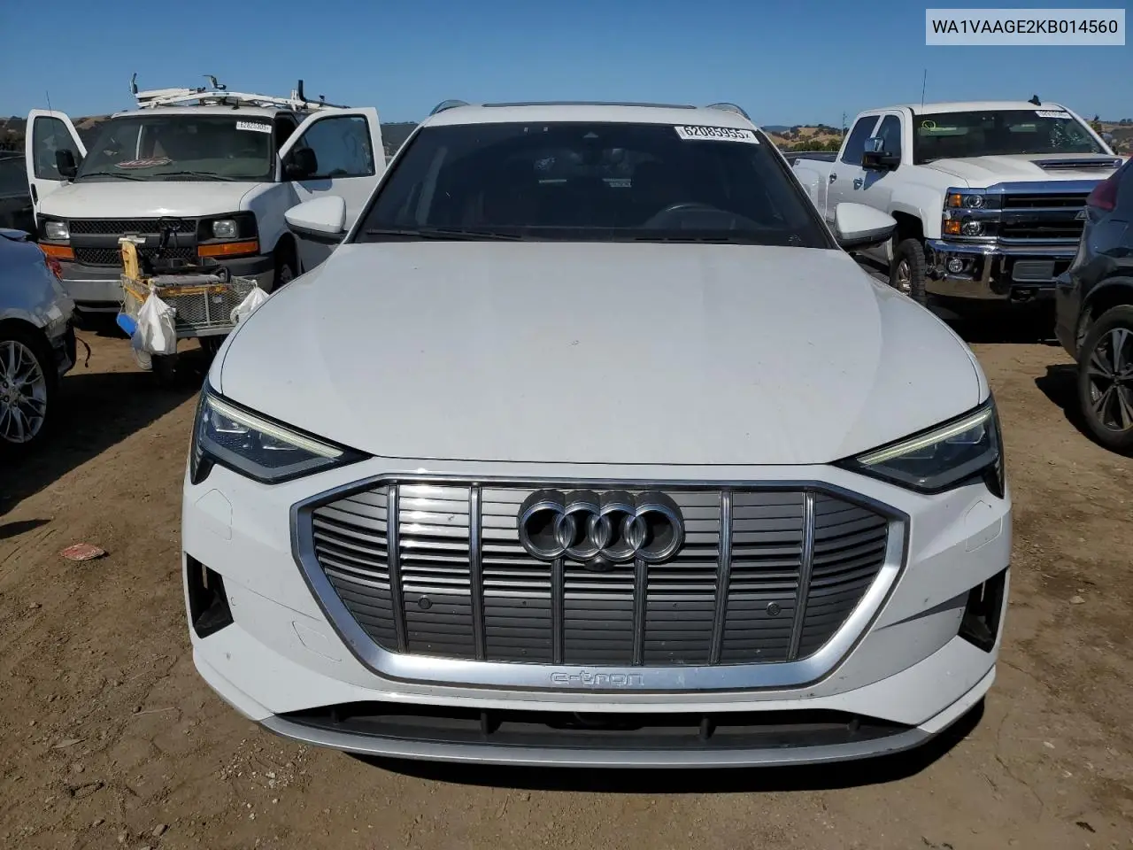 2019 Audi E-Tron Prestige VIN: WA1VAAGE2KB014560 Lot: 62085955