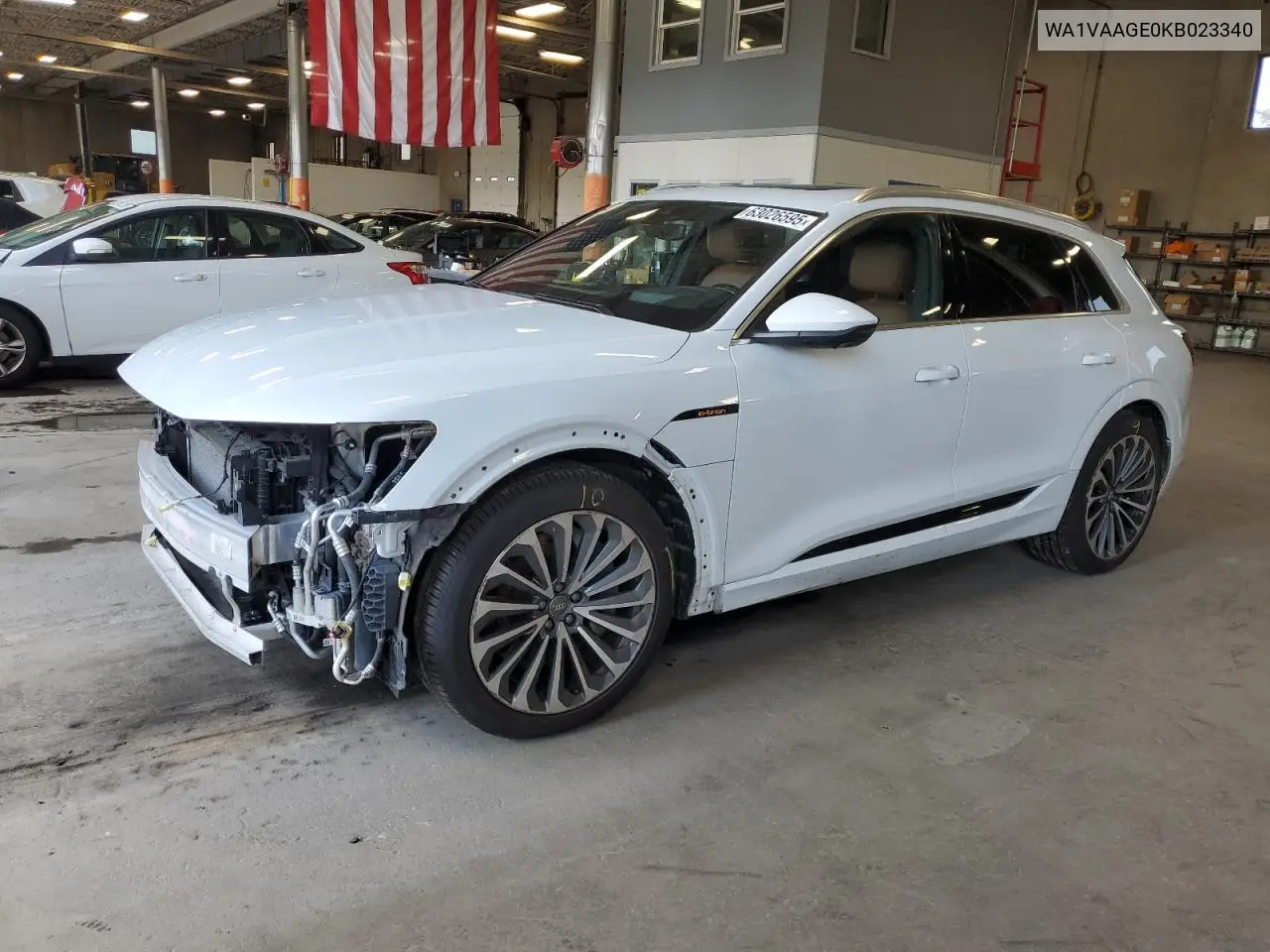 2019 Audi E-Tron Prestige VIN: WA1VAAGE0KB023340 Lot: 63026595