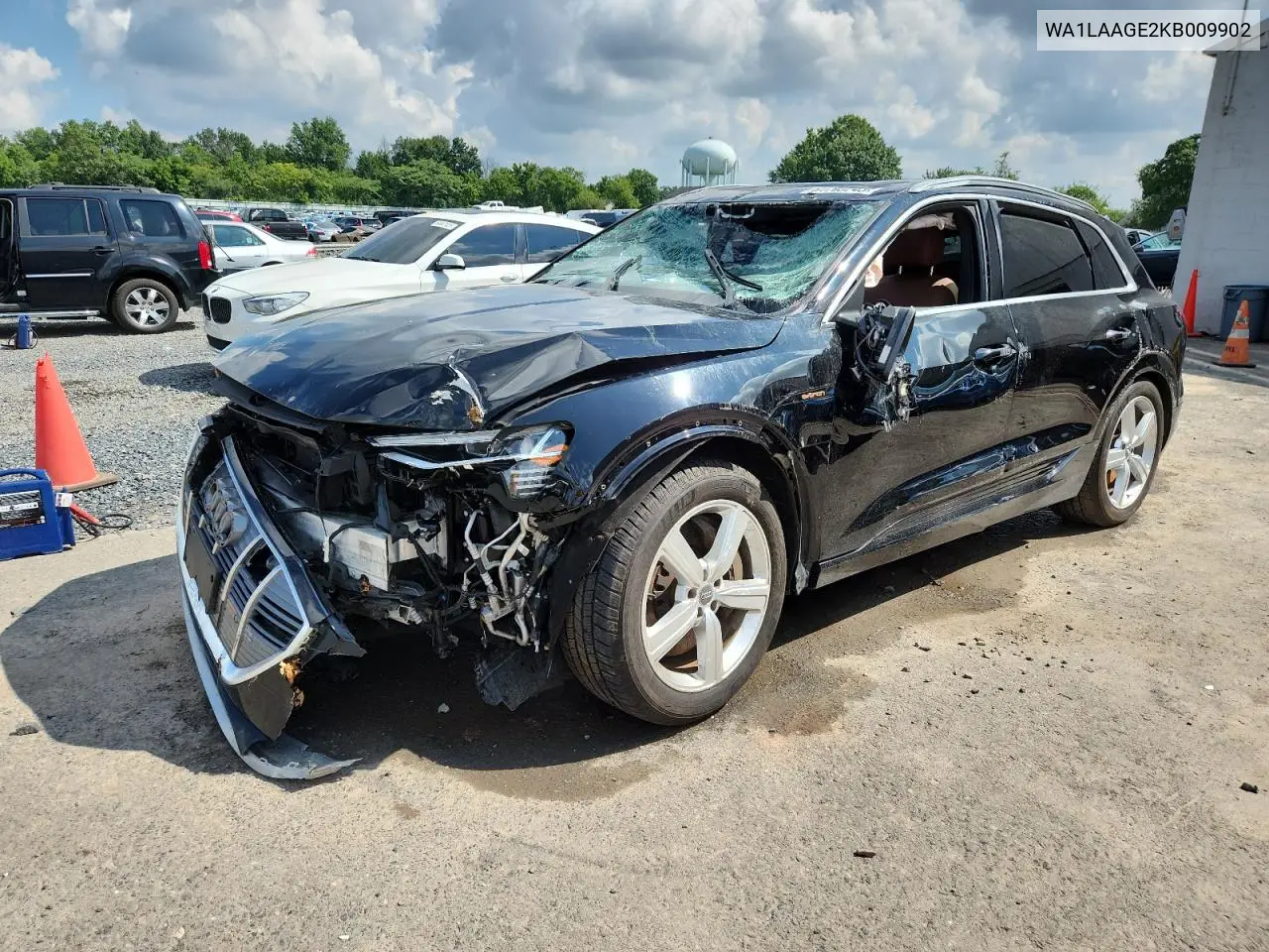 2019 Audi E-Tron Premium Plus VIN: WA1LAAGE2KB009902 Lot: 64760245