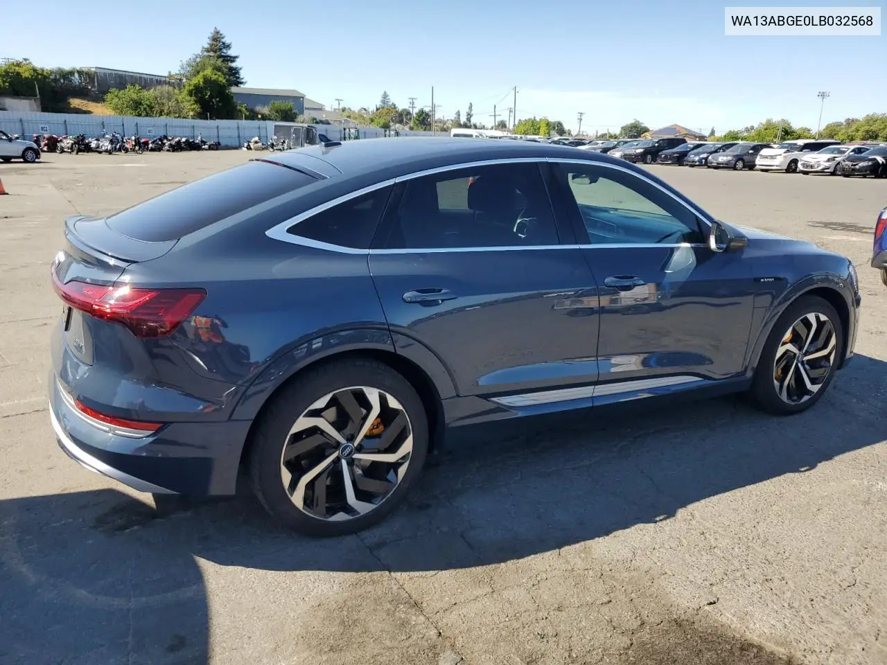 2020 Audi E-Tron Sportback Prestige VIN: WA13ABGE0LB032568 Lot: 56541685