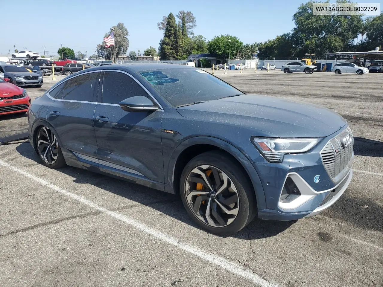 2020 Audi E-Tron Sportback Prestige VIN: WA13ABGE3LB032709 Lot: 60904465