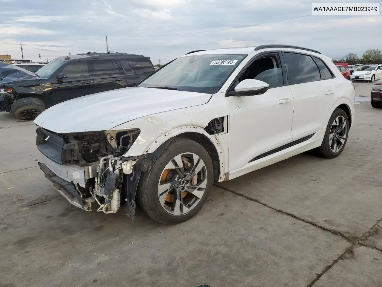 2021 Audi E-Tron Premium VIN: WA1AAAGE7MB023949 Lot: 50706165