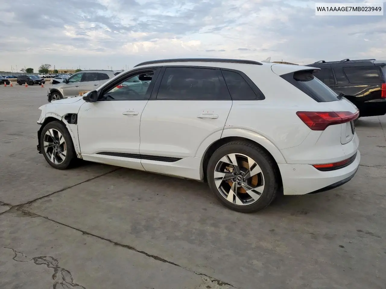2021 Audi E-Tron Premium VIN: WA1AAAGE7MB023949 Lot: 50706165
