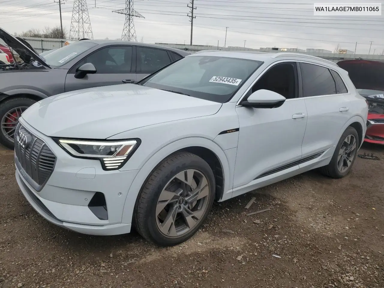 2021 Audi E-Tron Premium Plus VIN: WA1LAAGE7MB011065 Lot: 52943435