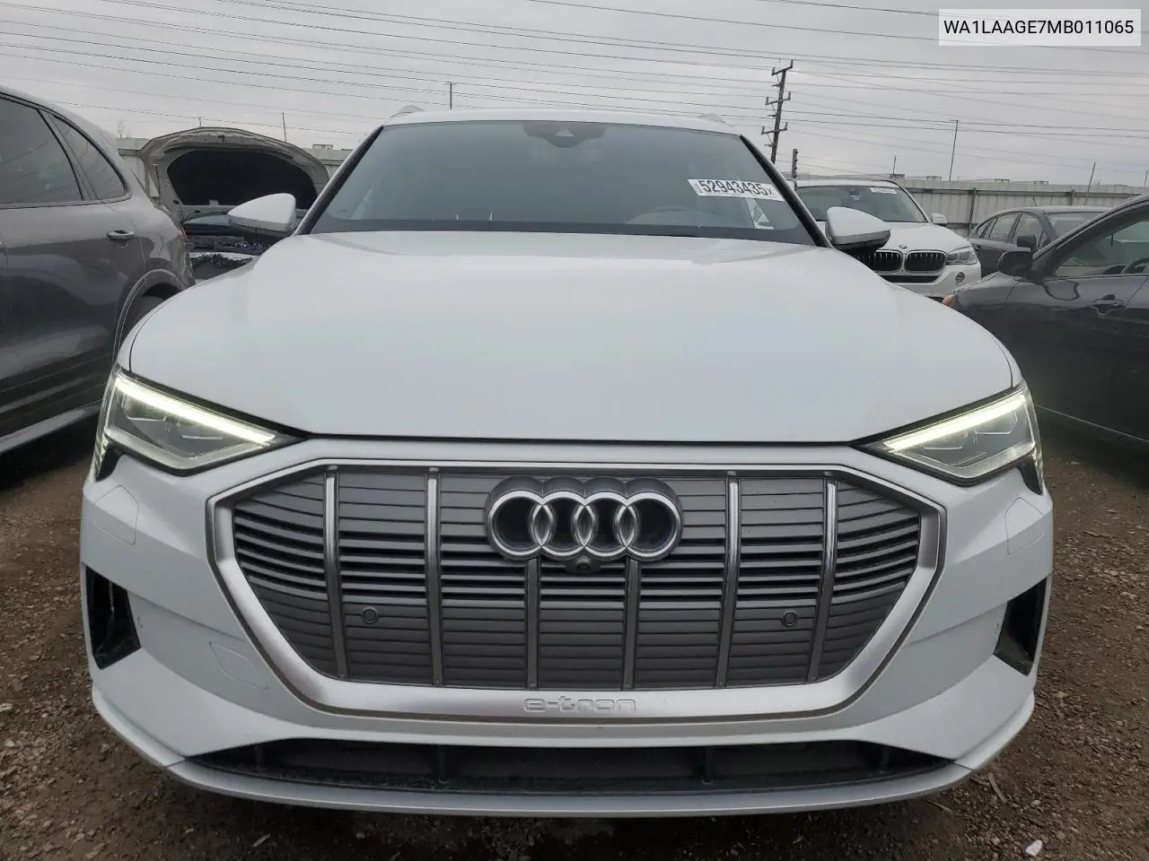 2021 Audi E-Tron Premium Plus VIN: WA1LAAGE7MB011065 Lot: 52943435