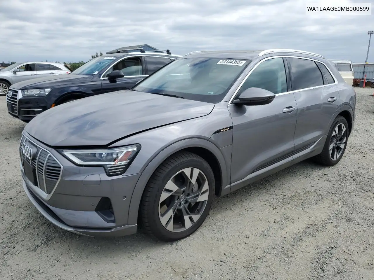 2021 Audi E-Tron Premium Plus VIN: WA1LAAGE0MB000599 Lot: 53144395