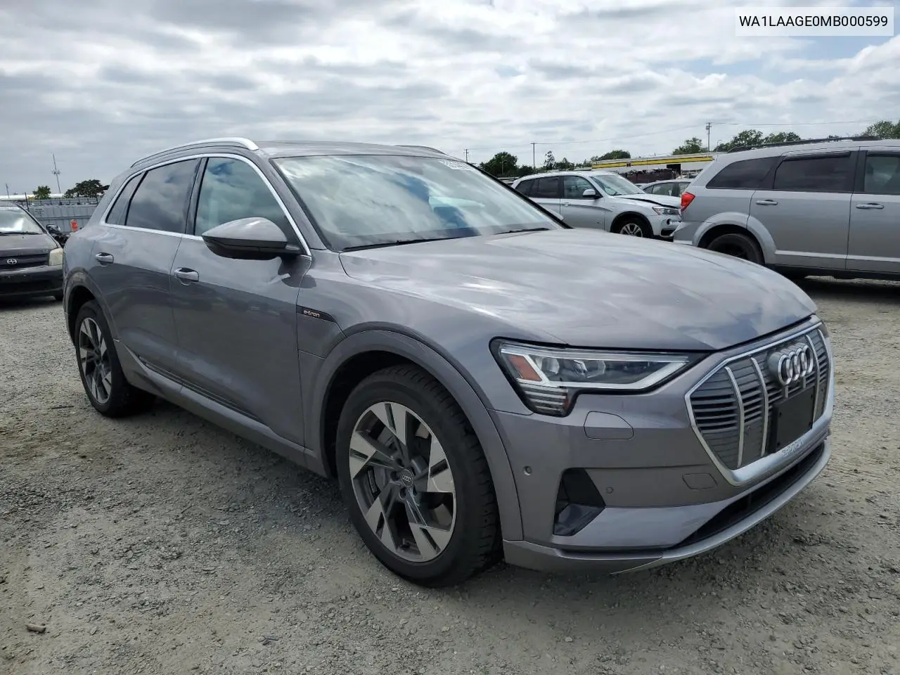 2021 Audi E-Tron Premium Plus VIN: WA1LAAGE0MB000599 Lot: 53144395