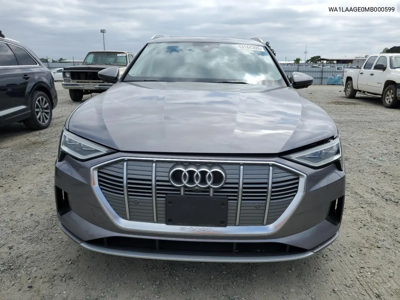 2021 Audi E-Tron Premium Plus VIN: WA1LAAGE0MB000599 Lot: 53144395