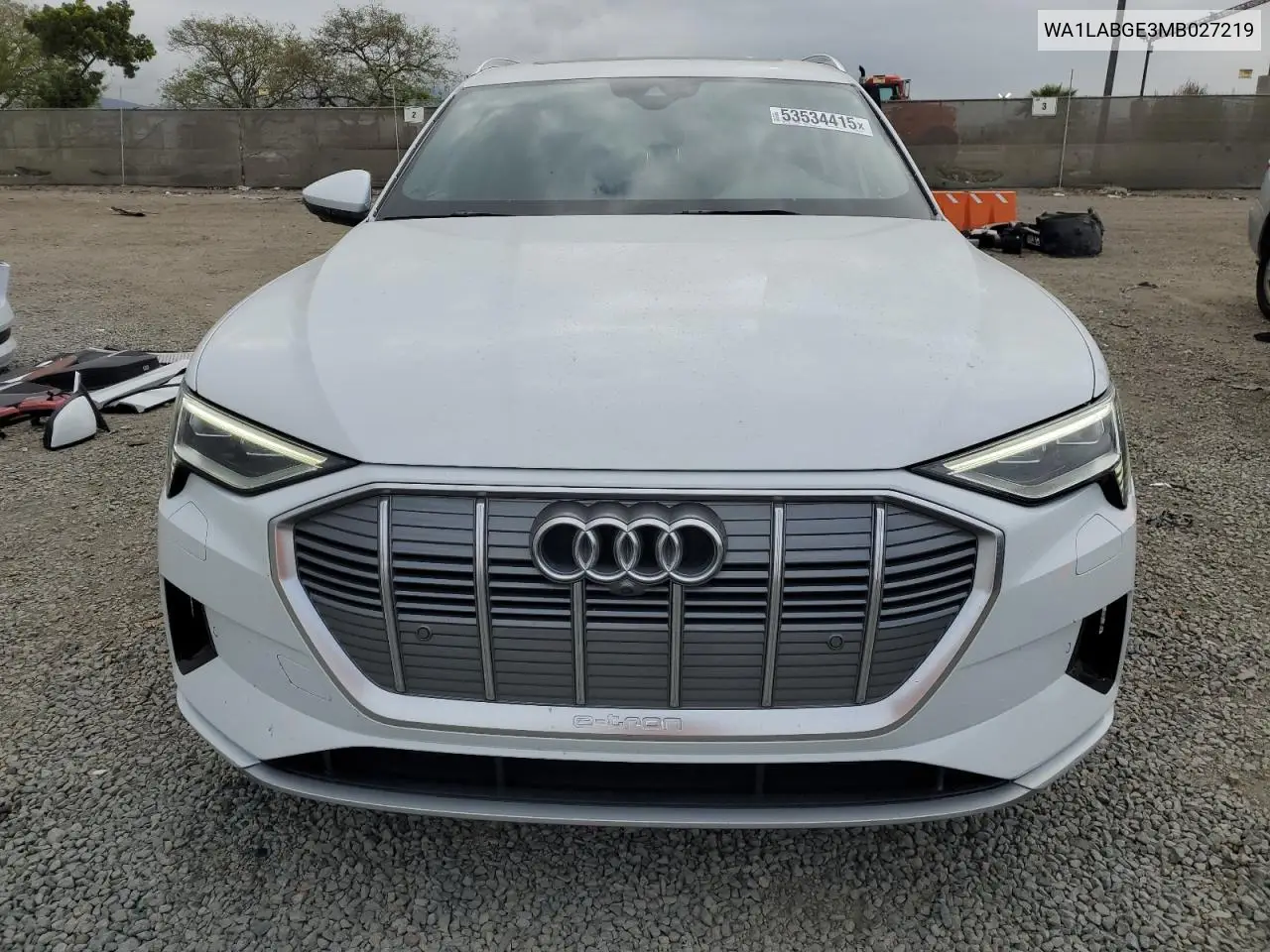 2021 Audi E-Tron Premium Plus VIN: WA1LABGE3MB027219 Lot: 53534415