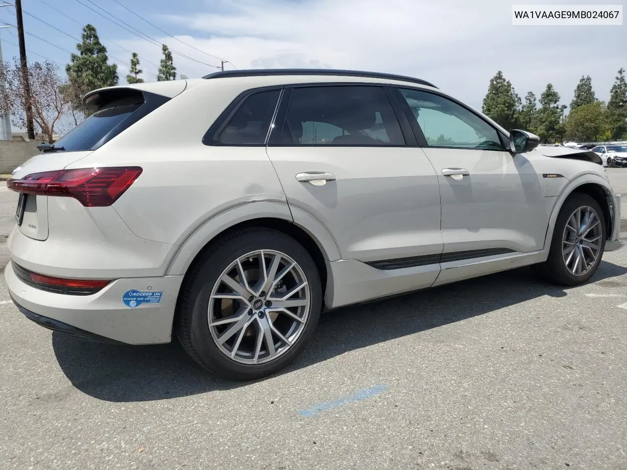 2021 Audi E-Tron Prestige VIN: WA1VAAGE9MB024067 Lot: 55161285