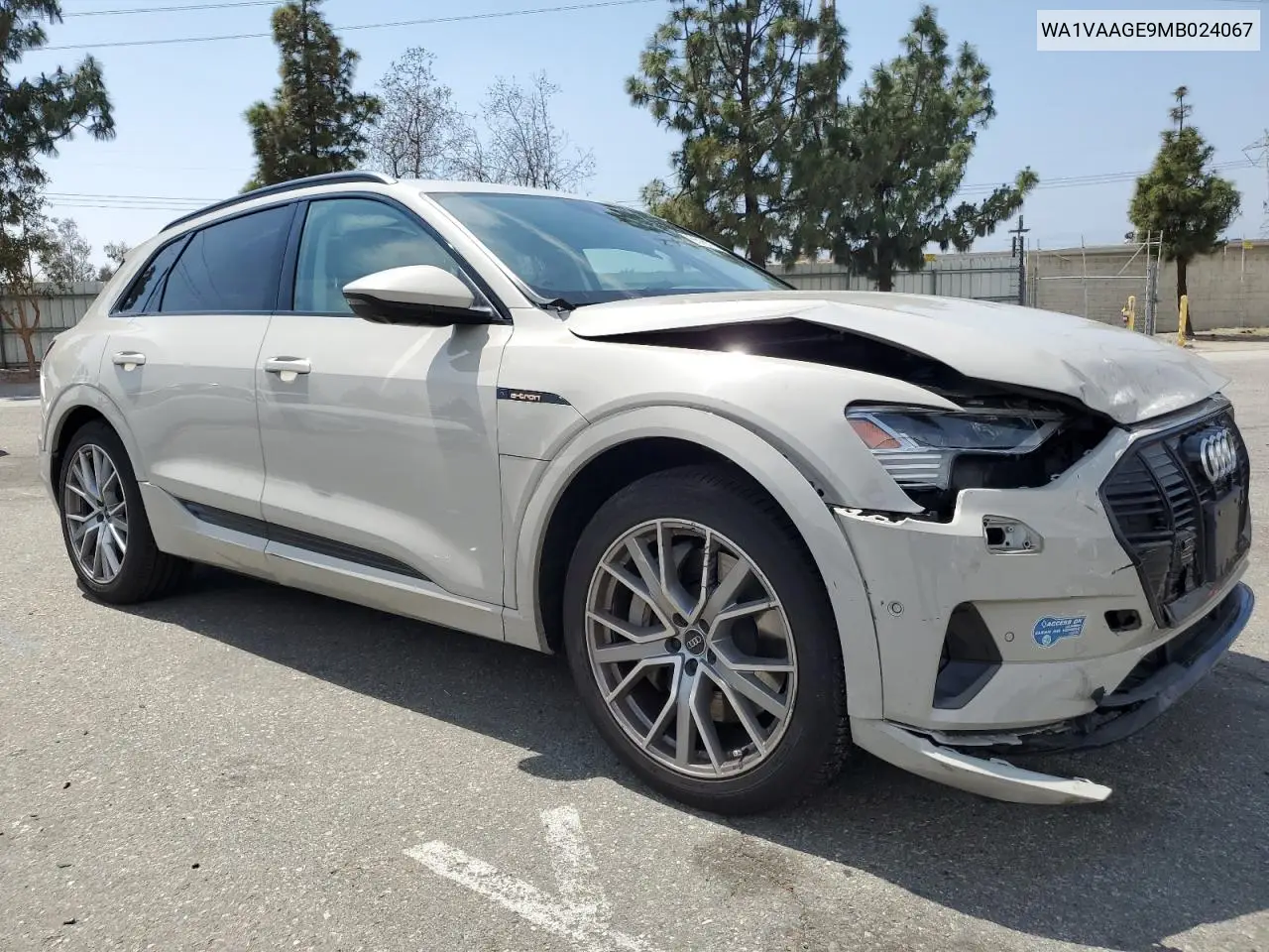 2021 Audi E-Tron Prestige VIN: WA1VAAGE9MB024067 Lot: 55161285