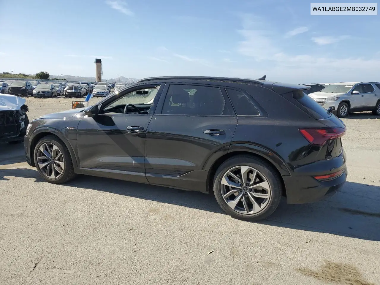 2021 Audi E-Tron Premium Plus VIN: WA1LABGE2MB032749 Lot: 55786495