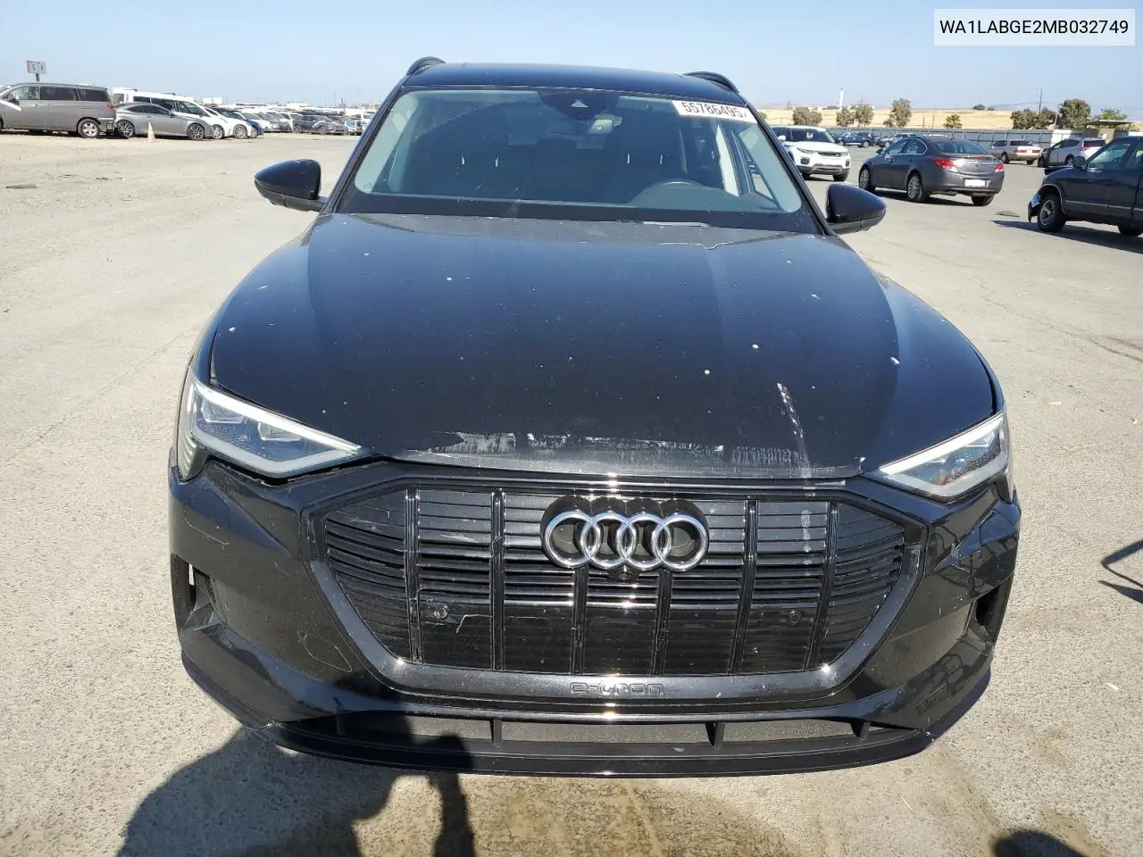 2021 Audi E-Tron Premium Plus VIN: WA1LABGE2MB032749 Lot: 55786495