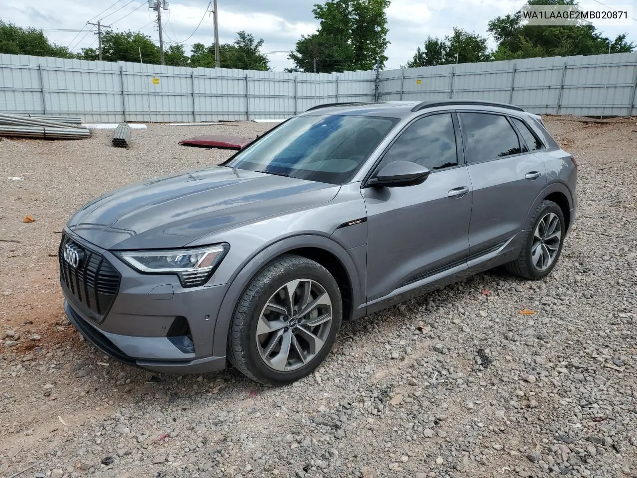 2021 Audi E-Tron Premium Plus VIN: WA1LAAGE2MB020871 Lot: 58136355