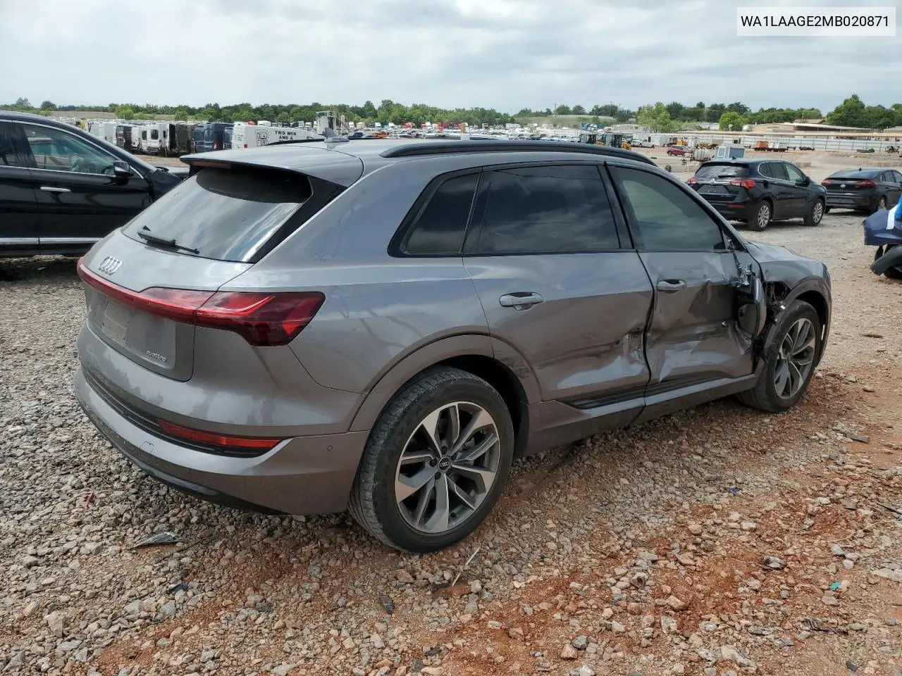 2021 Audi E-Tron Premium Plus VIN: WA1LAAGE2MB020871 Lot: 58136355