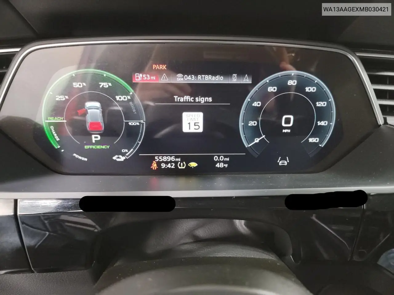 2021 Audi E-Tron Sportback Prestige VIN: WA13AAGEXMB030421 Lot: 58747825