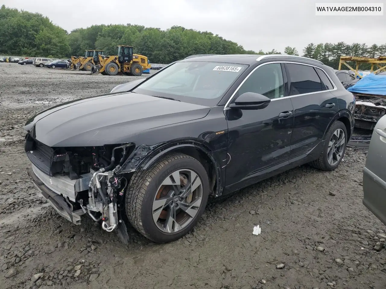 2021 Audi E-Tron Prestige VIN: WA1VAAGE2MB004310 Lot: 60638165