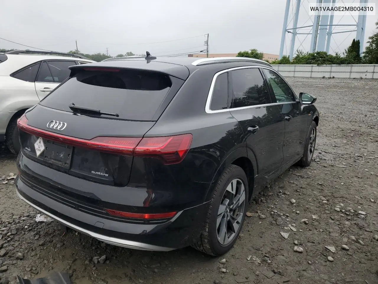 2021 Audi E-Tron Prestige VIN: WA1VAAGE2MB004310 Lot: 60638165
