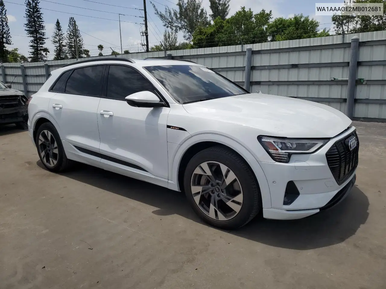 2021 Audi E-Tron Premium VIN: WA1AAAGE2MB012681 Lot: 62984765
