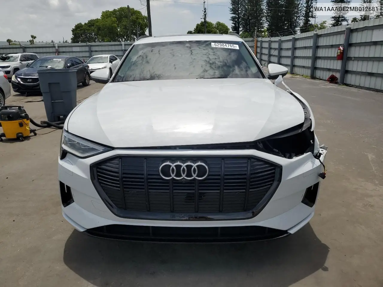 2021 Audi E-Tron Premium VIN: WA1AAAGE2MB012681 Lot: 62984765