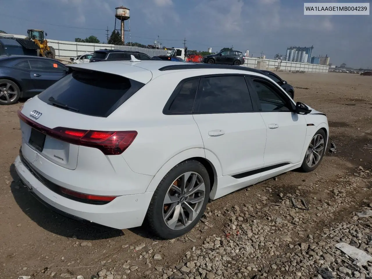 2021 Audi E-Tron Premium Plus VIN: WA1LAAGE1MB004239 Lot: 65929855