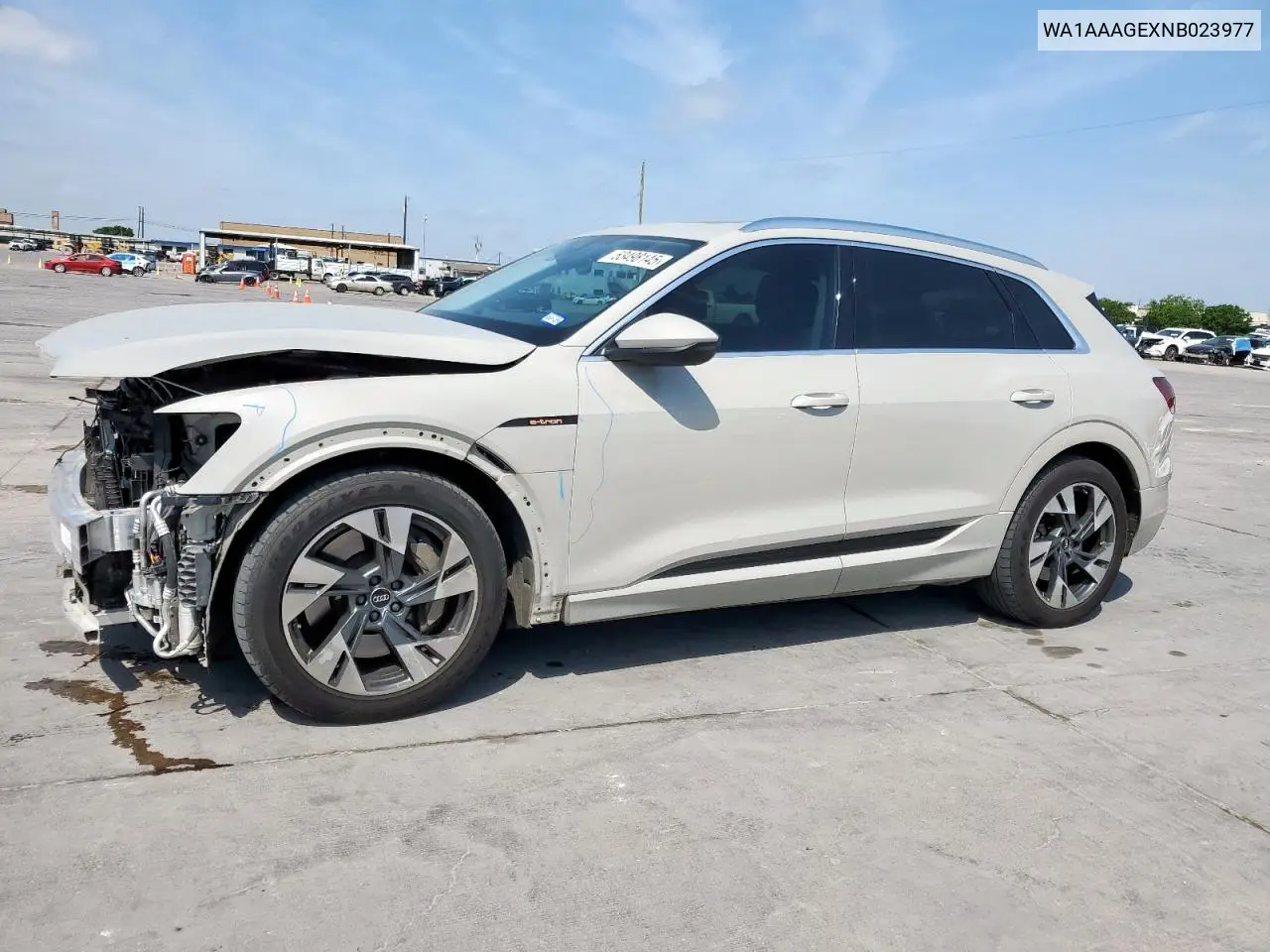 2022 Audi E-Tron Premium VIN: WA1AAAGEXNB023977 Lot: 53498145