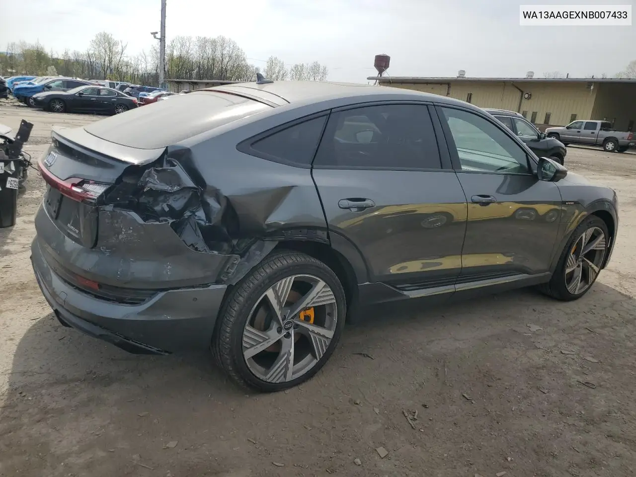 2022 Audi E-Tron Sportback Prestige VIN: WA13AAGEXNB007433 Lot: 54138045
