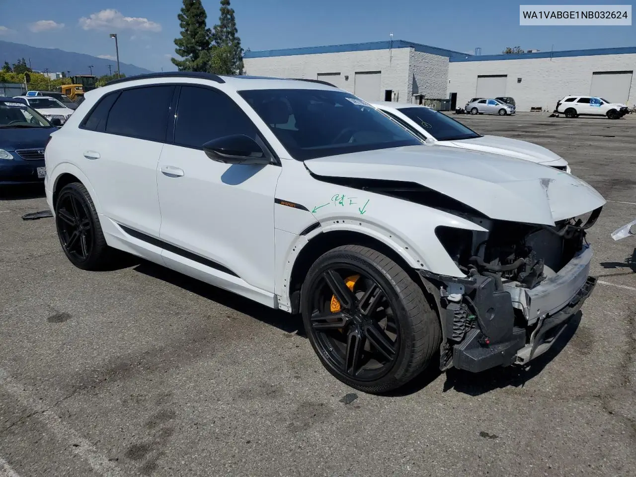 2022 Audi E-Tron Chronos VIN: WA1VABGE1NB032624 Lot: 54871905