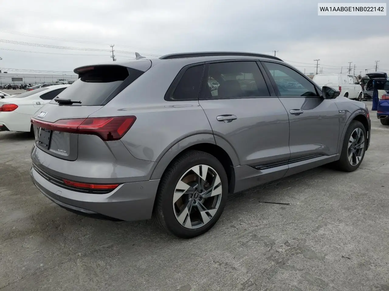 2022 Audi E-Tron Premium VIN: WA1AABGE1NB022142 Lot: 55533575