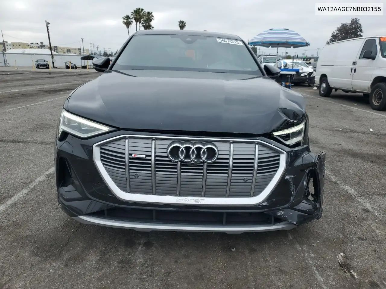 2022 Audi E-Tron Sportback Premium Plus VIN: WA12AAGE7NB032155 Lot: 56074315