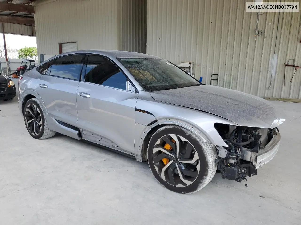 2022 Audi E-Tron Sportback Premium Plus VIN: WA12AAGE0NB037794 Lot: 58194185