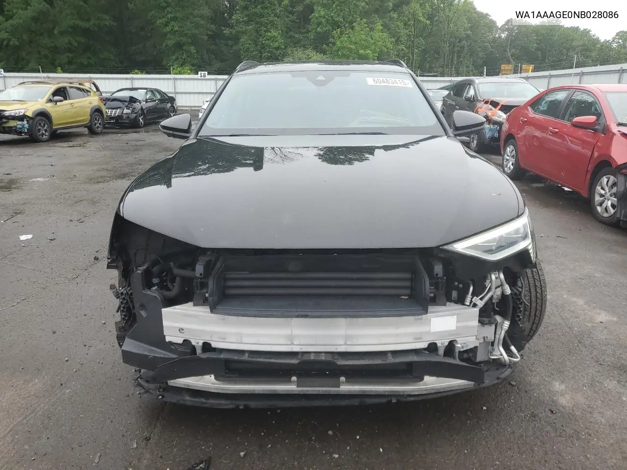 2022 Audi E-Tron Premium VIN: WA1AAAGE0NB028086 Lot: 60483415